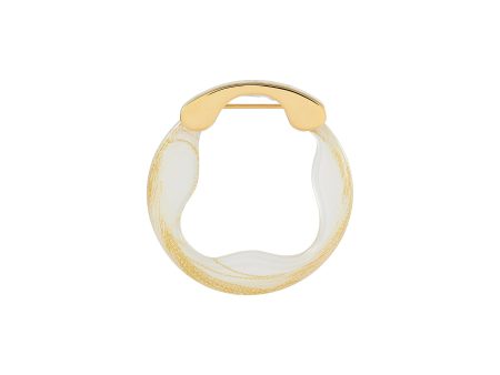 Scilla  resin hoop brooch - Ejing Zhang - Metallic For Cheap