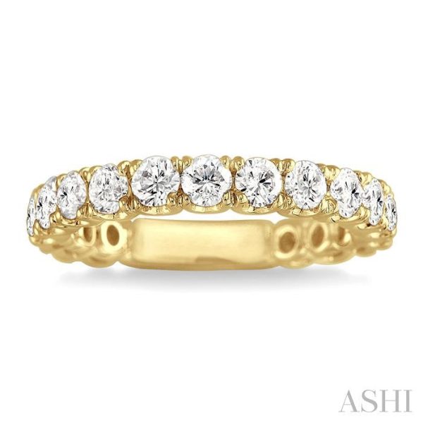 1 1 5 Ctw Diamond Matching Wedding Band in 14K Yellow Gold Supply