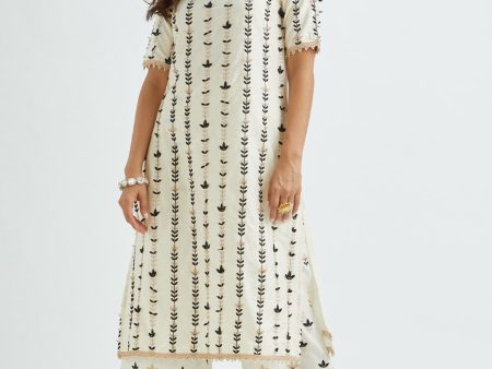 Lynn Off White Kurta For Sale