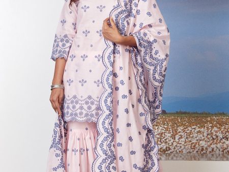 Mulmul Cotton Ashberry Pink Kurta Fashion