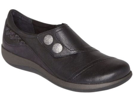 Aetrex Karina Monk Strap Black Dress Shoe Online Hot Sale