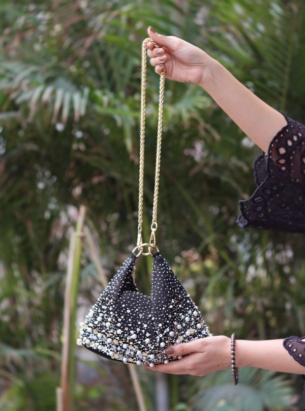 Mulmul Heer Black Shoulder Bag For Discount