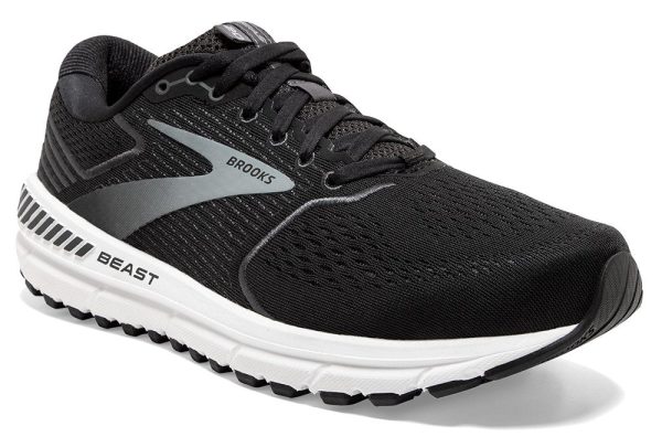 Brooks Men s Beast 20 Black Ebony Grey Stability Shoe For Discount