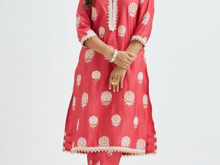 Amira Red Kurta Online