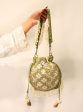 Mulmul Resham Sage Green Potli Bag Supply