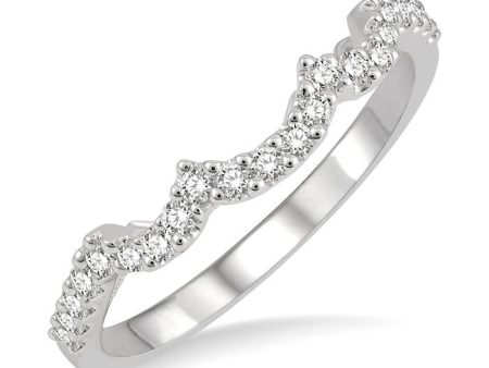 .25CTRDDM WED BAND WG 14K-V Discount