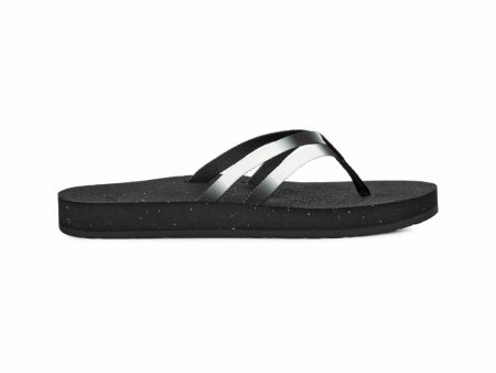 Teva Women REFLIP STRAPPY GRADIATE AURA BLACK  WHITE Hot on Sale