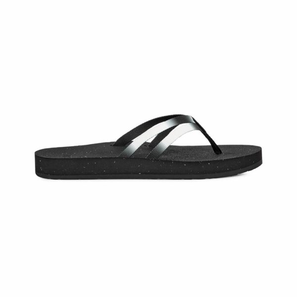 Teva Women REFLIP STRAPPY GRADIATE AURA BLACK  WHITE Hot on Sale