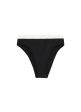 The Christie  contrast waist bikini bottoms - Solid & Striped - Black For Sale