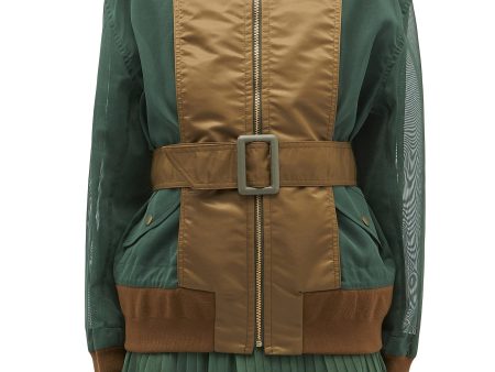 Belted nylon panel mesh jacket - TOGA ARCHIVES - Multi-colour Hot on Sale