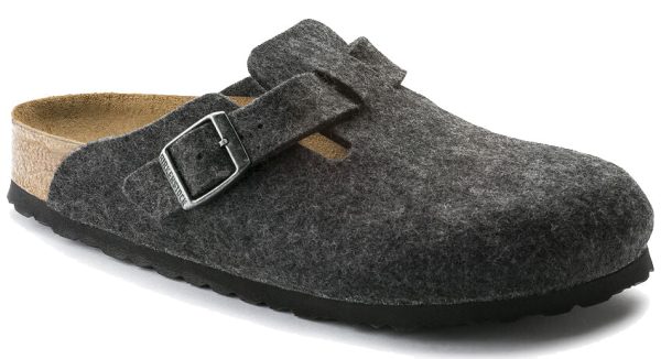 Birkenstock Boston Wool Felt Anthracite For Cheap