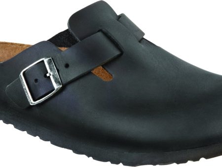 Birkenstock Boston Black Oiled Leather Sale