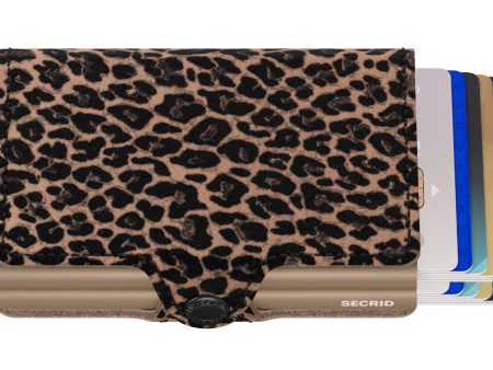 Secrid Twin Wallet Leopard Beige Hot on Sale