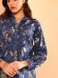 Mulmul Cotton Jem Printed Navy Shirt Online Sale