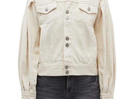 Essentials  denim jacket - C MEO COLLECTIVE - White Sale