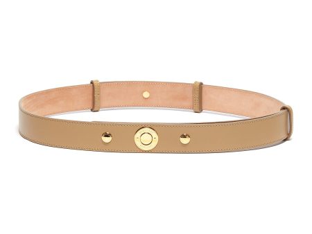 Triple snap button leather belt Online Hot Sale