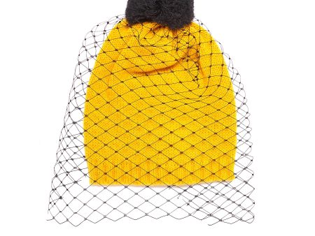 Pompom veil knit beanie - Bernstock Speirs - Yellow Online now