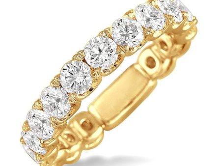 2 Ctw Diamond Matching Wedding Band in 18K Yellow Gold Cheap