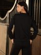 Mulmul Fleece Nesoi Black Top with Mulmul Fleece Nesoi Black Pant Online Hot Sale