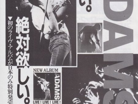 Bryan Adams 1990 02 Live! Live! Live! Japan album promo ad Online