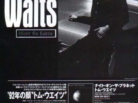 Tom Waits 1992 05 Night On Earth Japan album promo ad For Sale