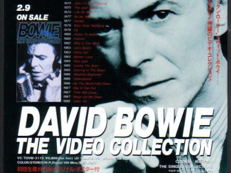 David Bowie 1994 03 The Video Collection Japan video promo ad Online now