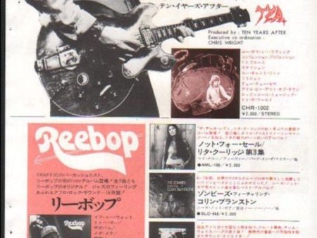 Ten Years After 1972 12 Rock & Roll Music To The World Japan album promo ad For Discount