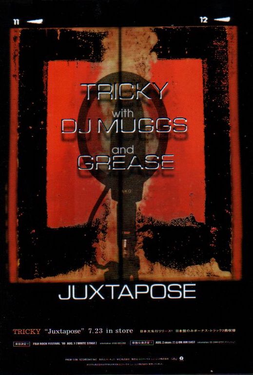 Tricky 1999 08 Juxtapose Japan album   tour promo ad Cheap