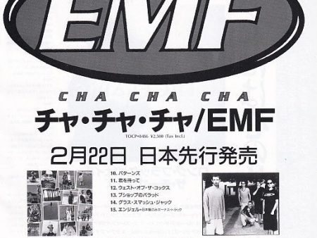 EMF 1995 03 Cha Cha Cha Japan album promo ad Fashion