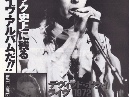 David Bowie 1994 08 Live 1972 Japan album promo ad Hot on Sale