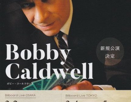 Bobby Caldwell 2020 Japan tour concert gig flyer Sale