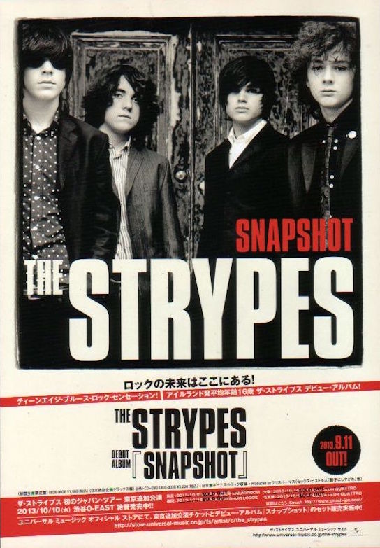 The Strypes 2013 10 Snapshot Japan debut album   tour promo ad on Sale