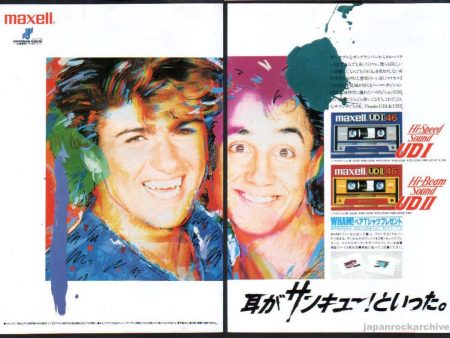 Wham! 1985 05 Maxell Cassette Japan product promo ad Online now