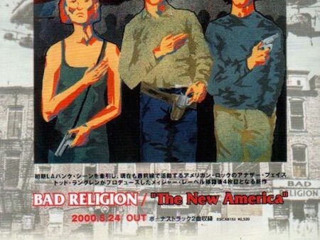 Bad Religion 2000 06 The New America Japan album promo ad For Cheap