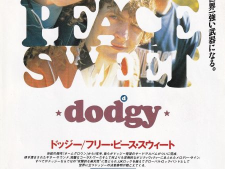 Dodgy 1996 07 Free Peace Sweet Japan album promo ad Discount