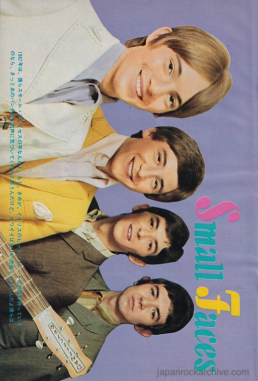 Small Faces 1967 05 Japanese music press cutting clipping - photo pinup - band shot - danelectro guitar Cheap