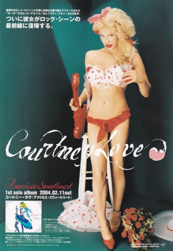 Courtney Love 2004 03 America s Sweetheart Japan album promo ad Cheap