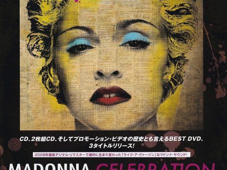 Madonna 2009 11 Celebration Japan album promo ad on Sale