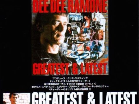 Ramones 2000 08 Dee Dee Ramone Greatest & Latest Japan album promo ad Discount