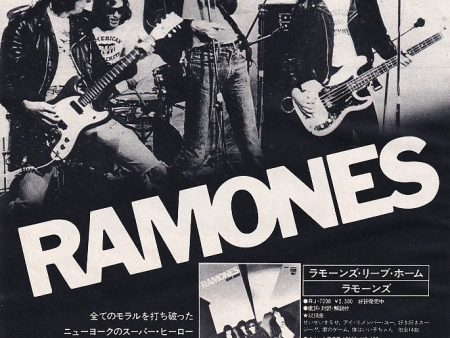 Ramones 1977 04 Leave Home Japan album promo ad Sale