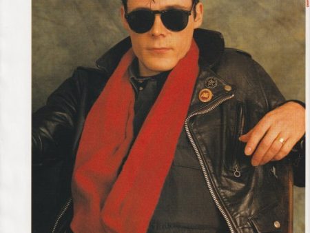 The Sisters Of Mercy 1991 04 Japanese music press cutting clipping - photo pinup -Andrew Eldritch in leather coat and sunglasses For Discount