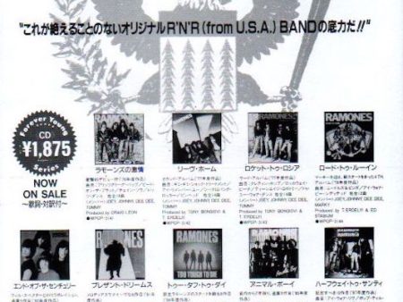 Ramones 1990 03 Japan album re-release promo ad on Sale