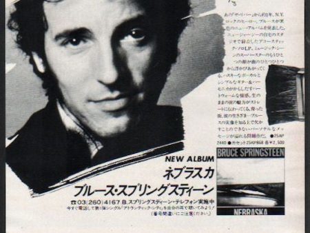 Bruce Springsteen 1982 11 Nebraska Japan album promo ad Sale