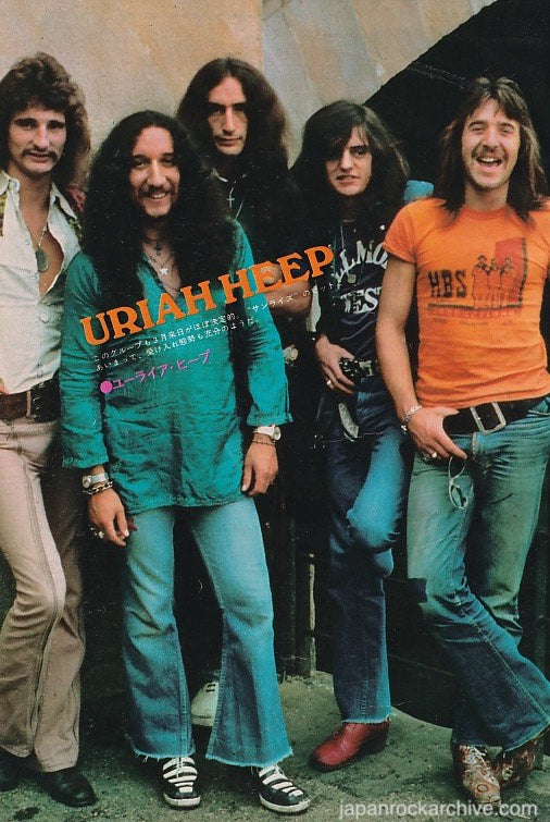 Uriah Heep 1973 01 Japanese music press cutting clipping - photo pinup - band shot Hot on Sale