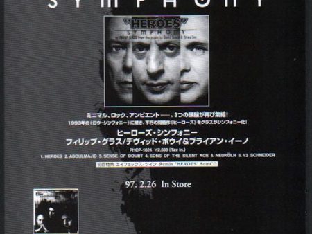 David Bowie 1997 04 Heroes Symphony Japan album promo ad Online