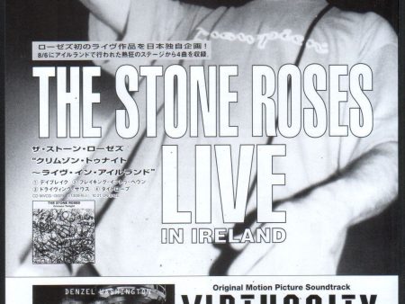 The Stone Roses 1995 11 Live In Ireland Japan album promo ad For Sale