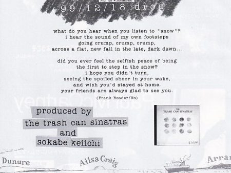 The Trash Can Sinatras 2000 01 Snow Japan album promo ad Online