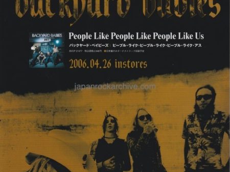 Backyard Babies 2006 05 People Like People Like People Like Us Japan album promo ad For Discount