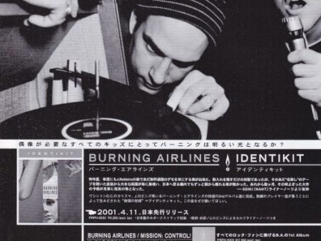 Burning Airlines 2001 05 Identikit Japan album promo ad For Discount