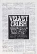 Velvet Crush 1992 10 Japanese music press cutting clipping - article Online Sale